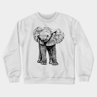 Cute Baby Elephant | African Wildlife Crewneck Sweatshirt